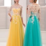 Bellissimi abiti da cerimonia colorati perfetti per matrimoni in primavera fatti in pizzo tulle e raso