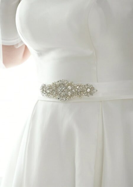 Cintura treccia Cinture da sposa strass da sposa Treccia cristallo trasparente vestito cintura cintura accessori per abiti da sposa 
