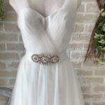 Cinture da Sposa brillantinate luccicanti in raso in vendita online prezzo economico