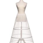 Venta online de cancan de boda sencillo con tres aros rígidos para faldas no demasiado anchas
