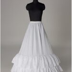 Cancan para Vestidos de Novia Corte A con falda evasé, dos aros y dos vuelos a precio económico venta online