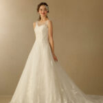 Abito da sposa A-line in organza con scollo a cuore