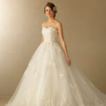 Princely wedding dress online in organza and lace.