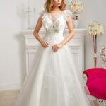 Valencia - Vestido de novia a la venta en internet corte A confeccionado en tul con forro de satèn colección nupcial 2021
