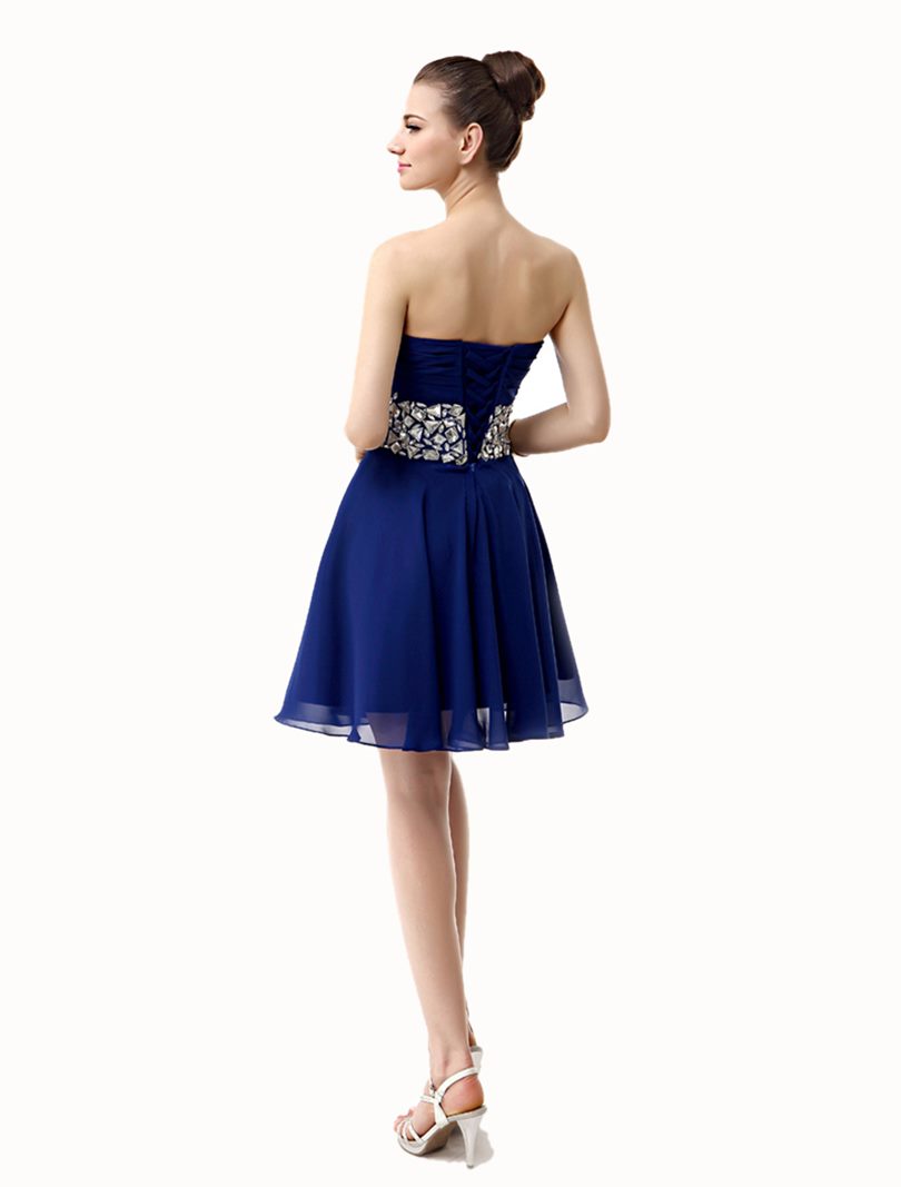 alias Illinois Intervenir Elegantes vestidos cortos para jòvenes de color azul a precios baratos
