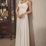 Abito da Sposa per donne formose perfetto per nascondere i fianchi adatto a un matrimonio rito civile