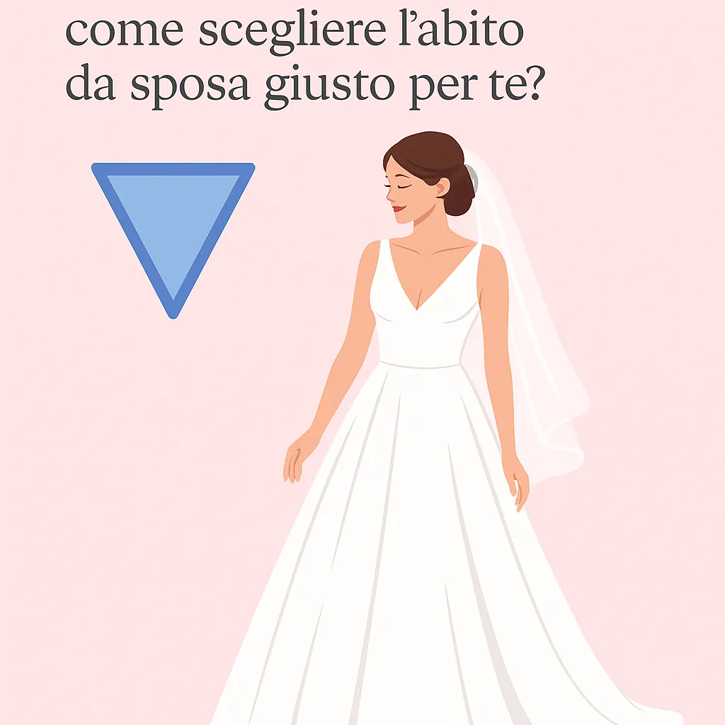 Abito da sposa per corpo a triangolo invertito: come scegliere l’abito da sposa giusto per te? 🛡️
