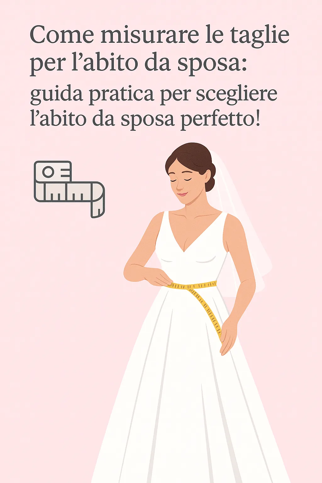 Come misurare le taglie per l’abito da sposa: guida pratica per scegliere l’abito da sposa perfetto! 📏👰