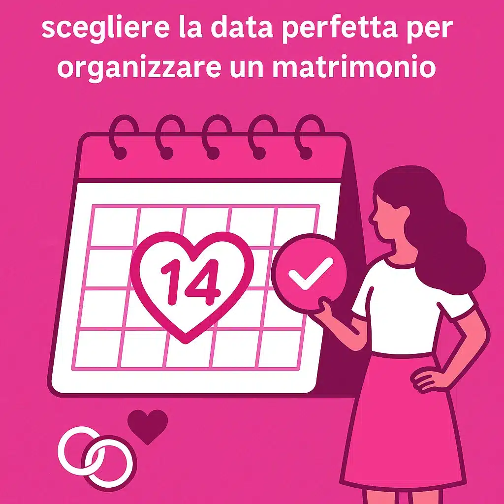 📅 Il primo passo segreto: scegliere la data perfetta per organizzare un matrimonio